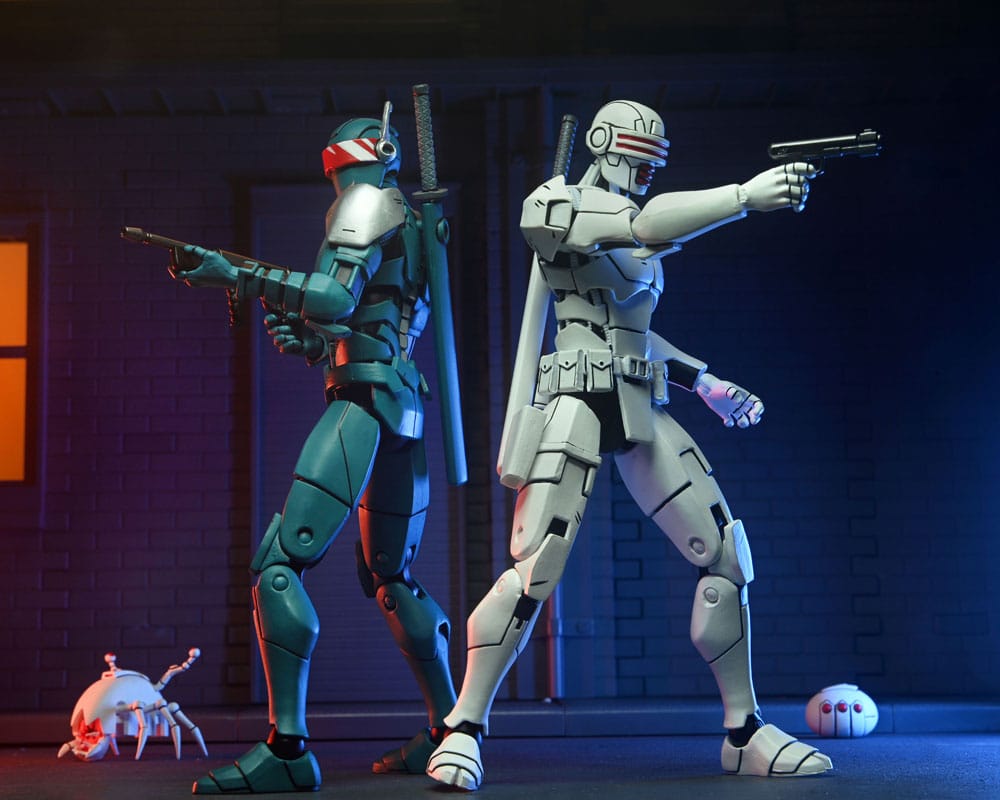 Tortues Ninja (The Last Ronin) pack 2 figurines Synja Robots 18 cm