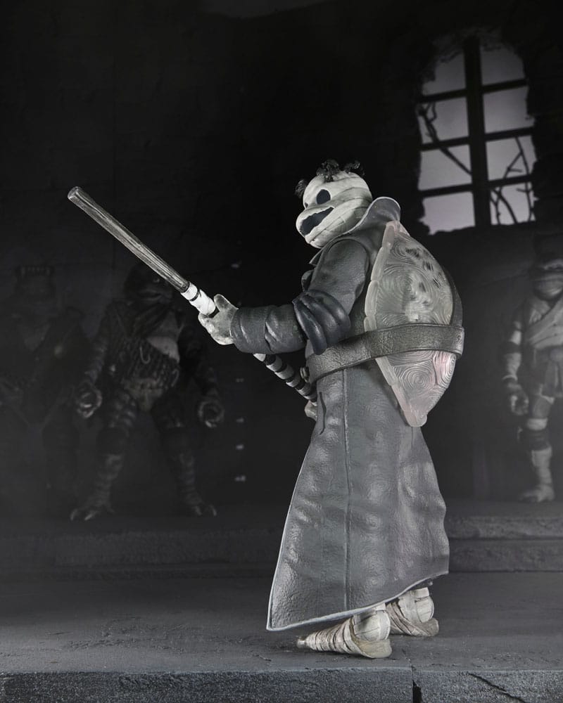 Universal Monsters x Teenage Mutant Ninja Turtles pack 4 figurines Turtles Black & White 18 cm