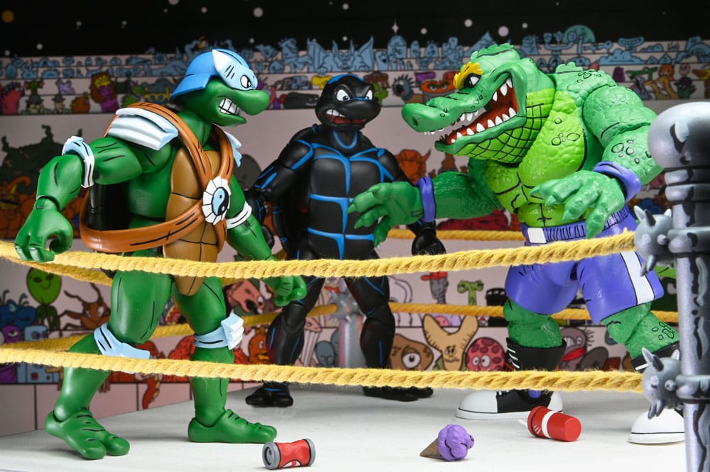 Tortues Ninja (Archie Comics) figurines Pack de 4 Stump Wrestling Turtles 18 cm