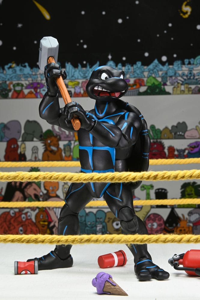 Tortues Ninja (Archie Comics) figurines Pack de 4 Stump Wrestling Turtles 18 cm