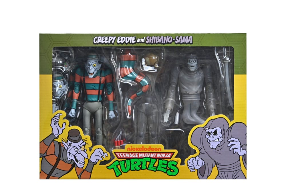 Teenage Mutant Ninja Turtles: Saturday Morning Adventures 2-Pack figurines Creepy Eddie & Shibano-Sama 17 cm