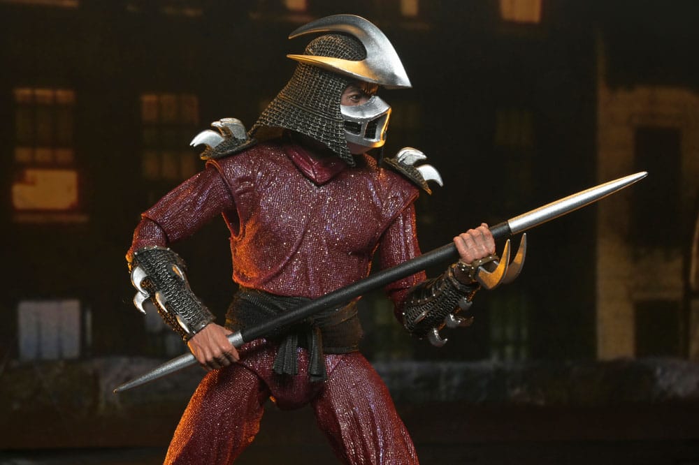 Tortues Ninja (1990 Movie) figurine Roof Top Battle Shredder vs Leo 18 cm