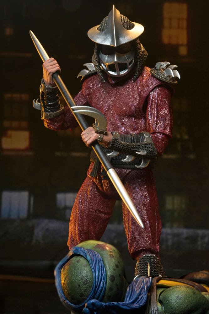 Tortues Ninja (1990 Movie) figurine Roof Top Battle Shredder vs Leo 18 cm