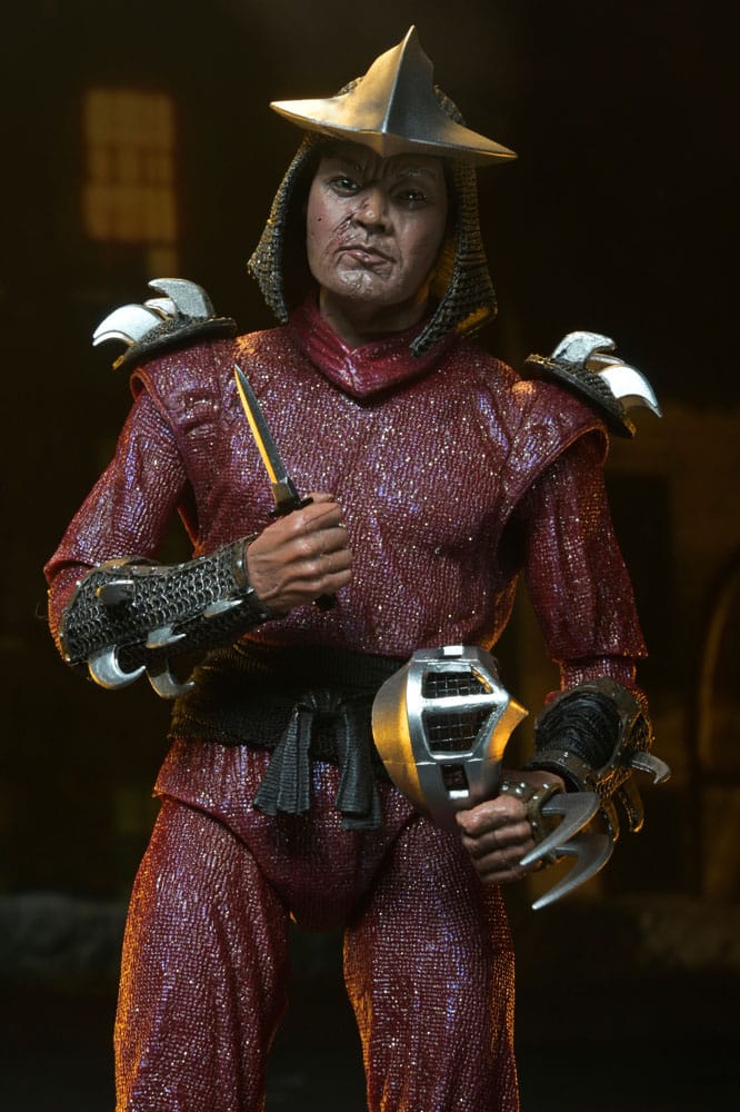 Tortues Ninja (1990 Movie) figurine Roof Top Battle Shredder vs Leo 18 cm