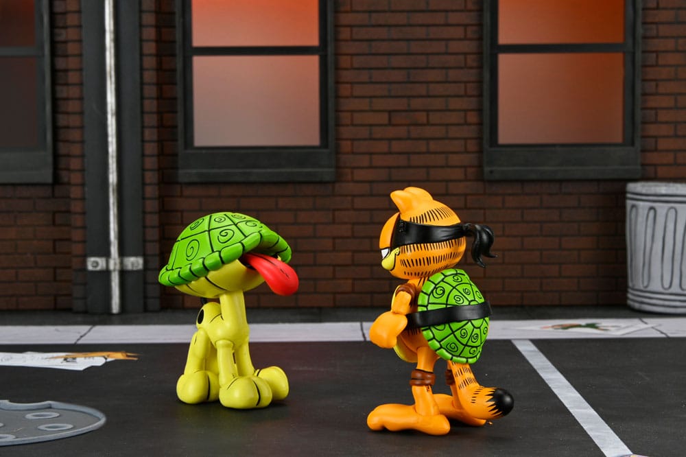 Teenage Mutant Ninja Turtles (Archie Comics) x Garfield 2 pack figurine Ultimate Garfello & Odie 10 cm