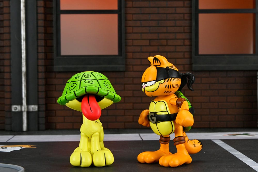 Teenage Mutant Ninja Turtles (Archie Comics) x Garfield 2 pack figurine Ultimate Garfello & Odie 10 cm