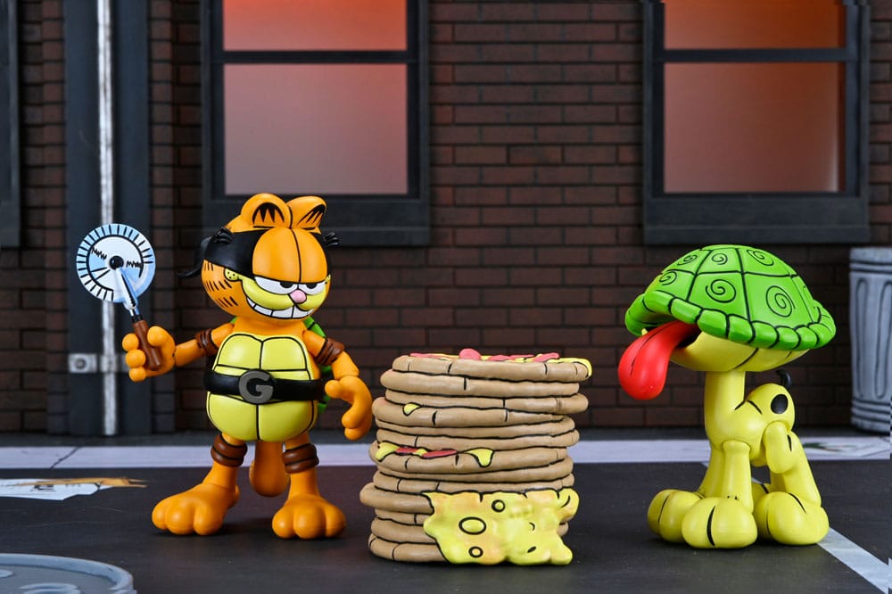 Teenage Mutant Ninja Turtles (Archie Comics) x Garfield 2 pack figurine Ultimate Garfello & Odie 10 cm