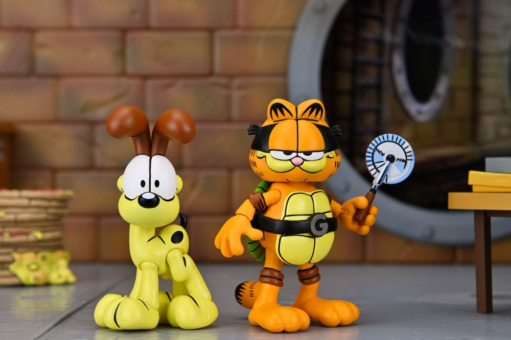 Teenage Mutant Ninja Turtles (Archie Comics) x Garfield 2 pack figurine Ultimate Garfello & Odie 10 cm