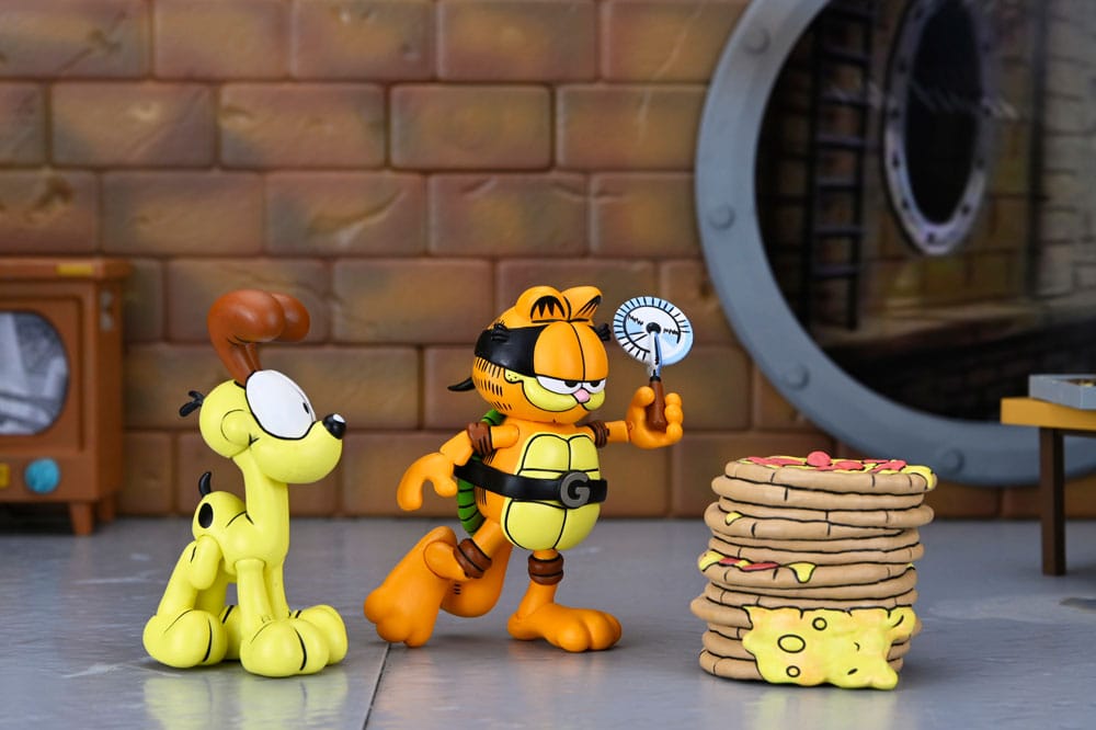 Teenage Mutant Ninja Turtles (Archie Comics) x Garfield 2 pack figurine Ultimate Garfello & Odie 10 cm
