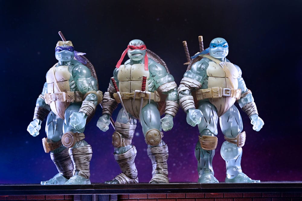 Tortues Ninja (The Last Ronin) pack 3 figurines Ghost Brothers 18 cm