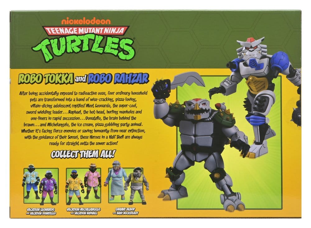 Teenage Mutant Ninja Turtles (1987 Cartoon) pack 2 figurines Robo Tokka and Rahzar 18 cm