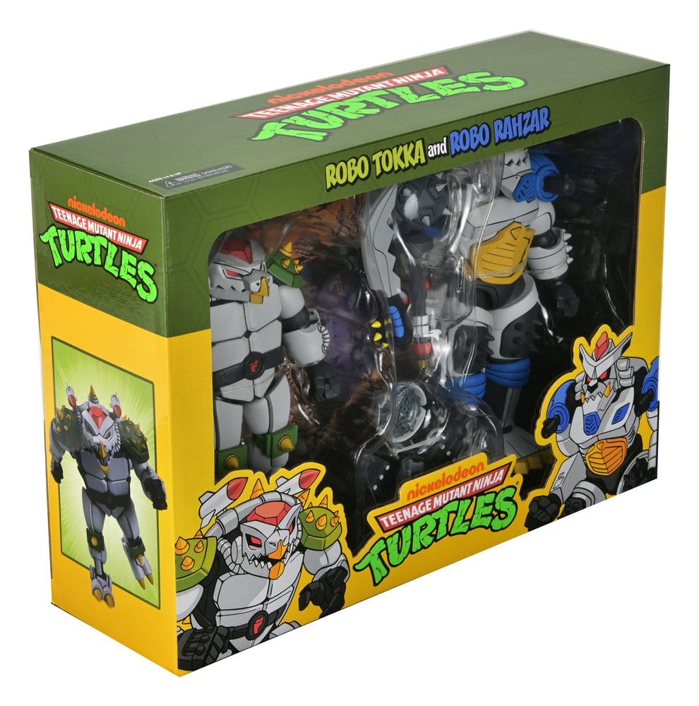 Teenage Mutant Ninja Turtles (1987 Cartoon) pack 2 figurines Robo Tokka and Rahzar 18 cm