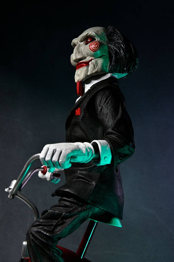 Saw figurine sonore Billy with Tricycle 30 cm