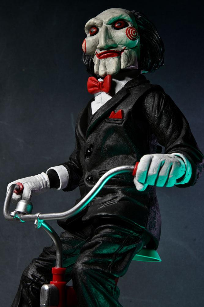 Saw figurine sonore Billy with Tricycle 30 cm