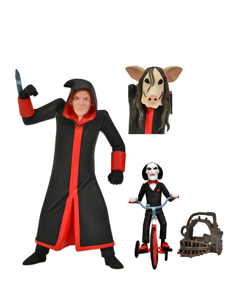 Saw Toony Terrors figurine Jigsaw Killer with Billy and Tricycle Boxed Set 15 cm