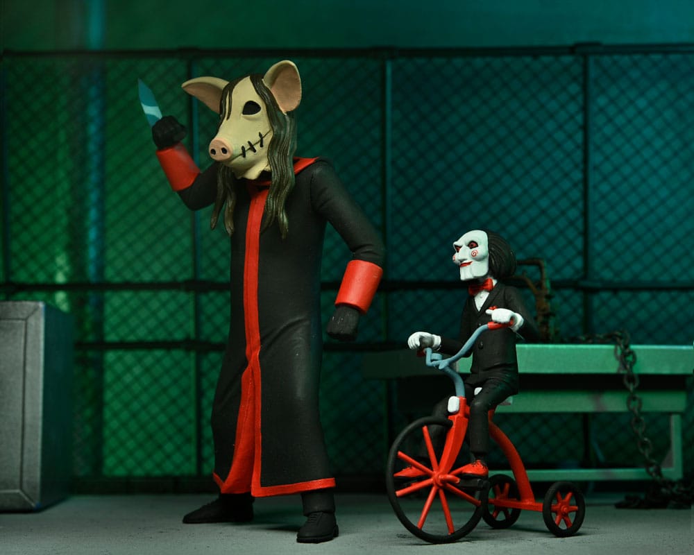 Saw Toony Terrors figurine Jigsaw Killer with Billy and Tricycle Boxed Set 15 cm