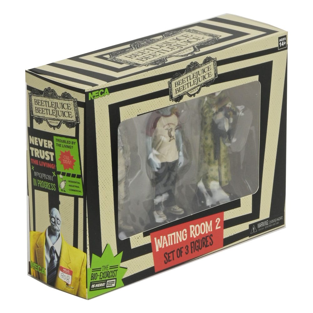 Beetlejuice Beetlejuice pack 3 figurines Waiting Room 2 10 cm