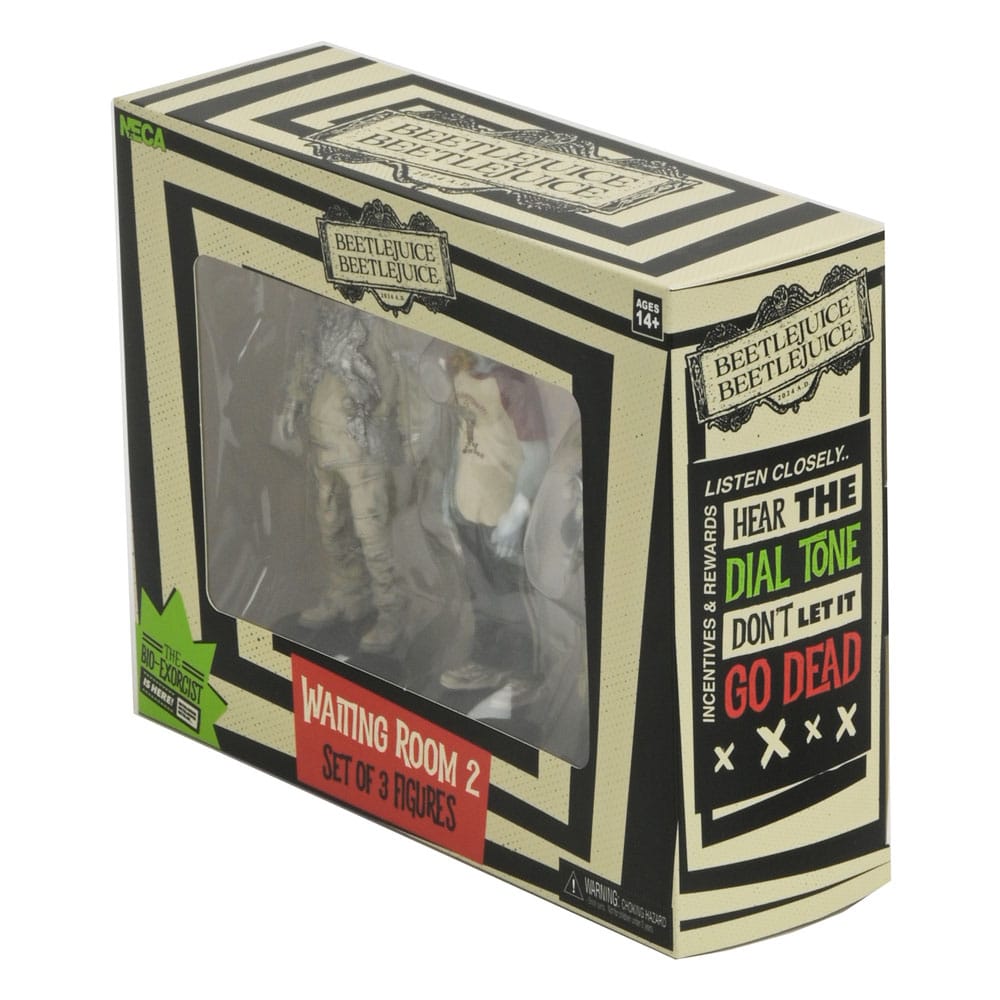 Beetlejuice Beetlejuice pack 3 figurines Waiting Room 2 10 cm