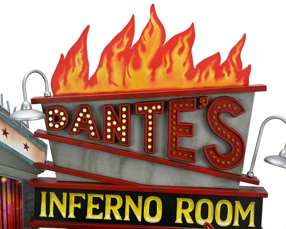 Beetlejuice (1988) diorama Trenchcoat with Spikes Inferno Room Deluxe Set