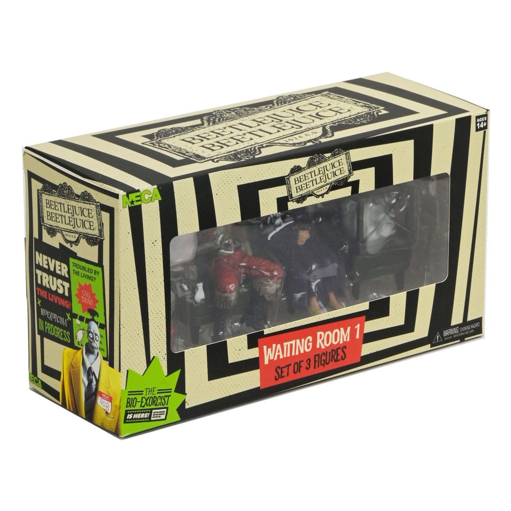 Beetlejuice Beetlejuice pack 3 figurines Waiting Room 1 10 cm