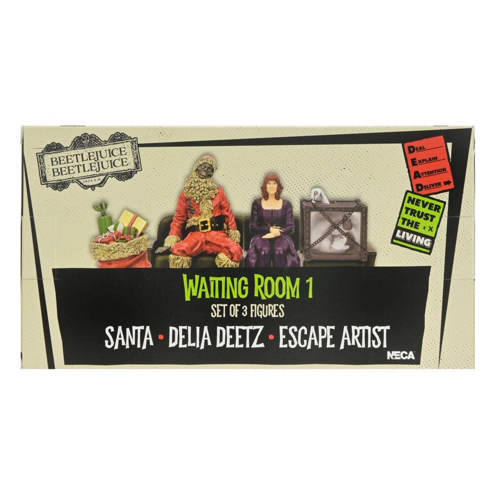 Beetlejuice Beetlejuice pack 3 figurines Waiting Room 1 10 cm