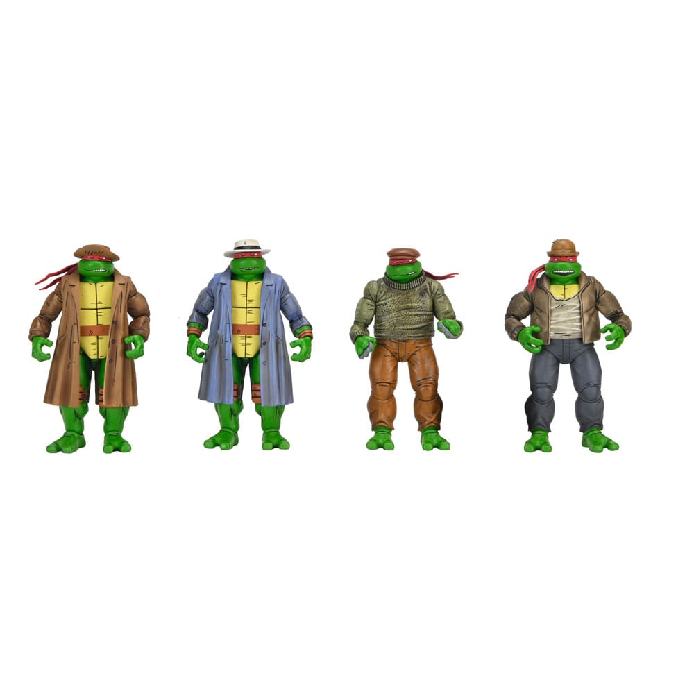 Tortues Ninja Pack de 4 figurines Gangster Turtles 18 cm