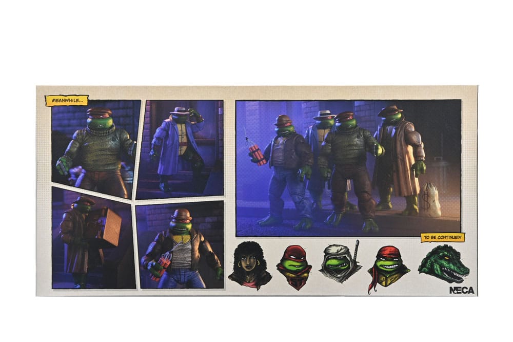 Tortues Ninja Pack de 4 figurines Gangster Turtles 18 cm