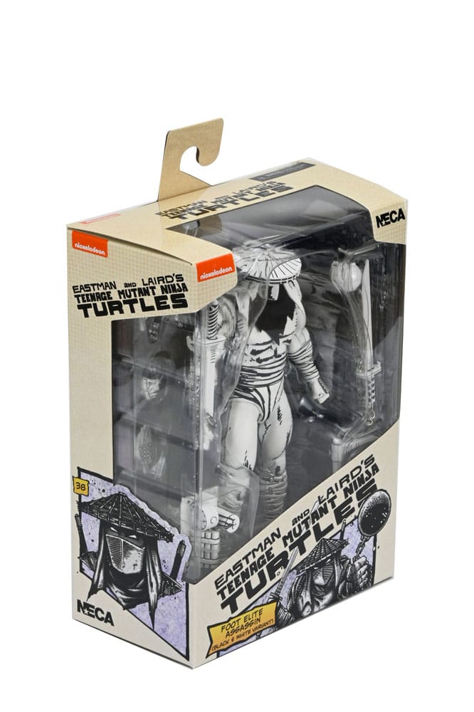 Teenage Mutant Ninja Turtles figurine Foot Assassin Black and White 18 cm
