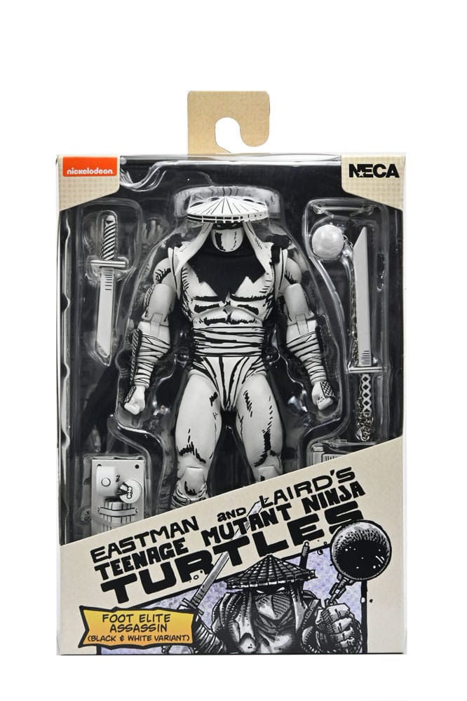 Teenage Mutant Ninja Turtles figurine Foot Assassin Black and White 18 cm
