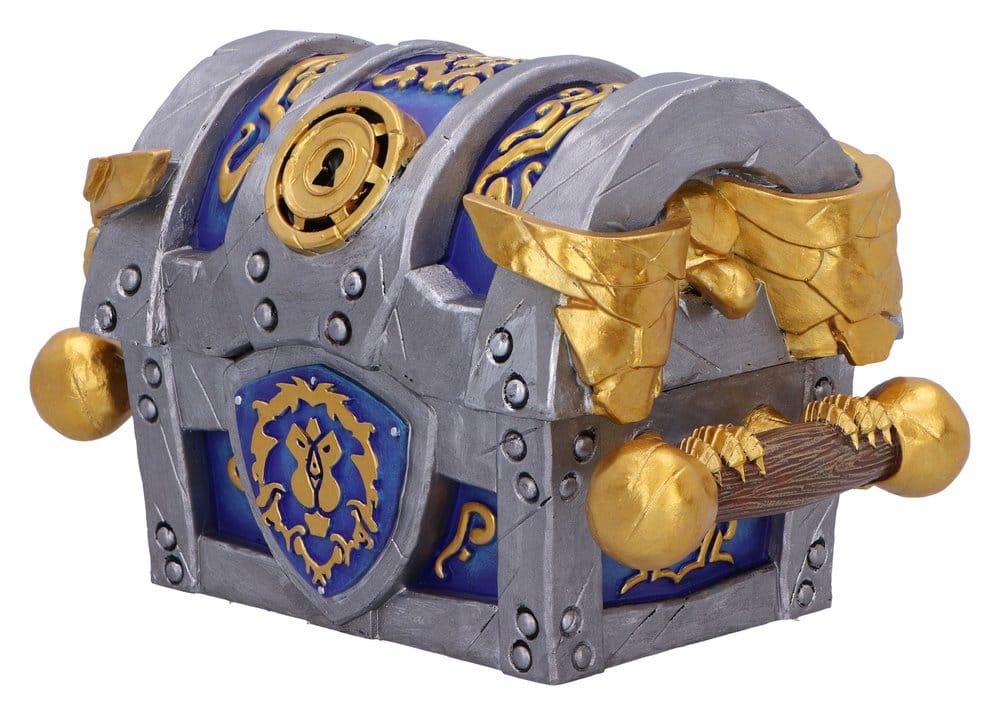 World of Warcraft boîte de rangement Treasure Chest Alliance War 11 cm