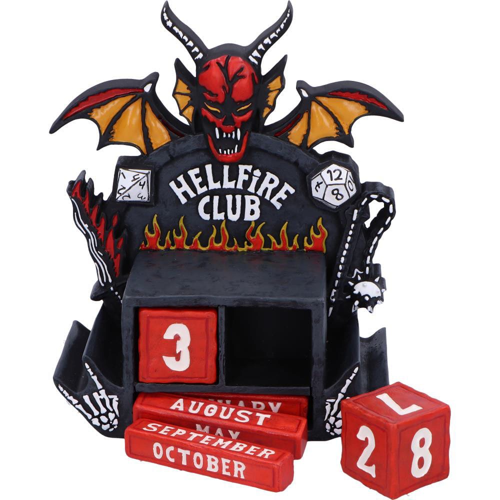 Stranger Things Calendrier perpétuel Hellfire Club 15 cm