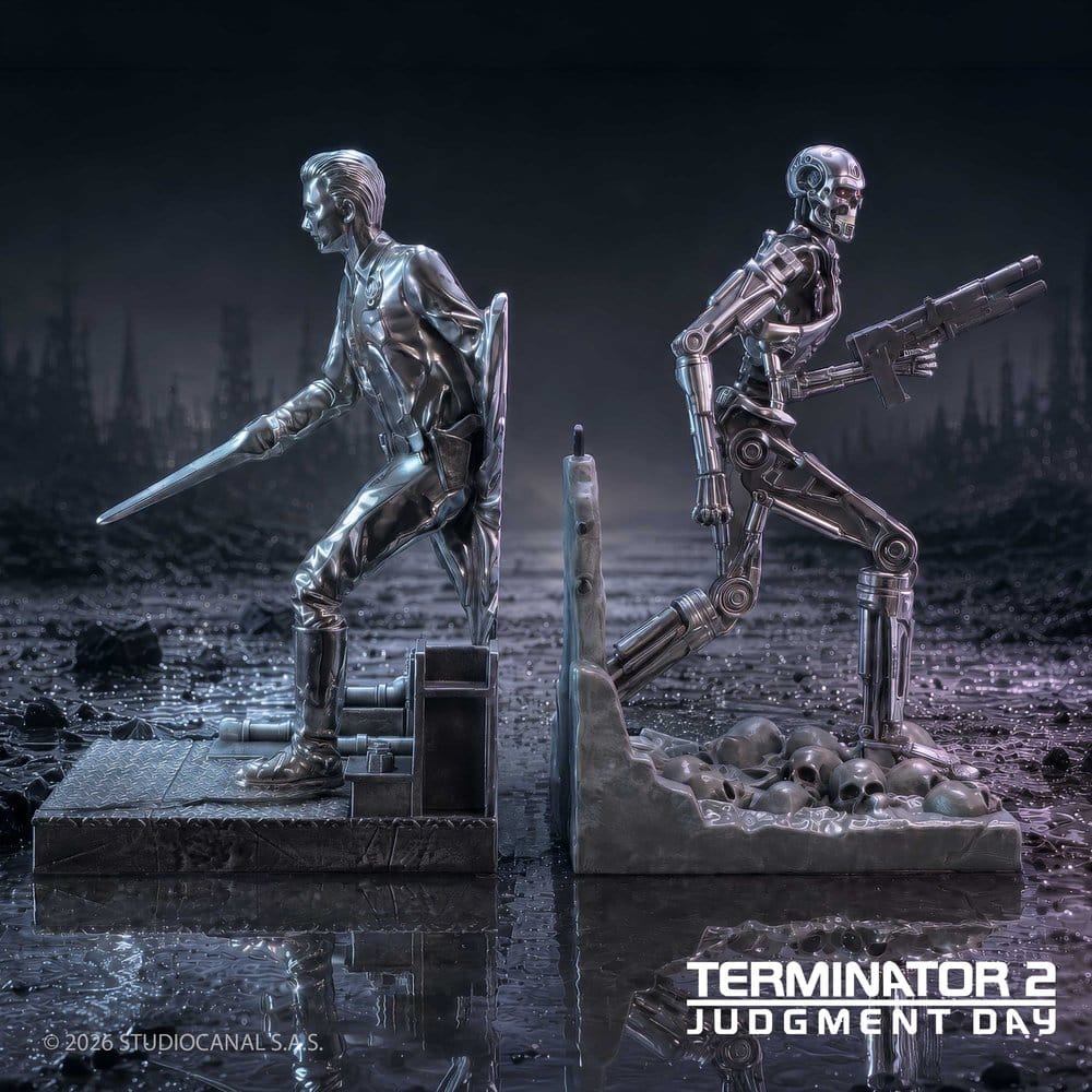 Terminator 2 serre-livres T-1000 vs T-800 19 cm