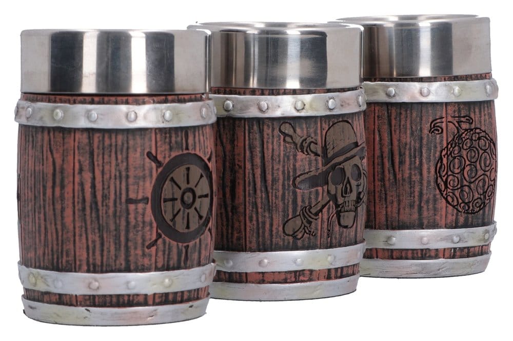 One Piece set de verres à shot Barrel 8 cm