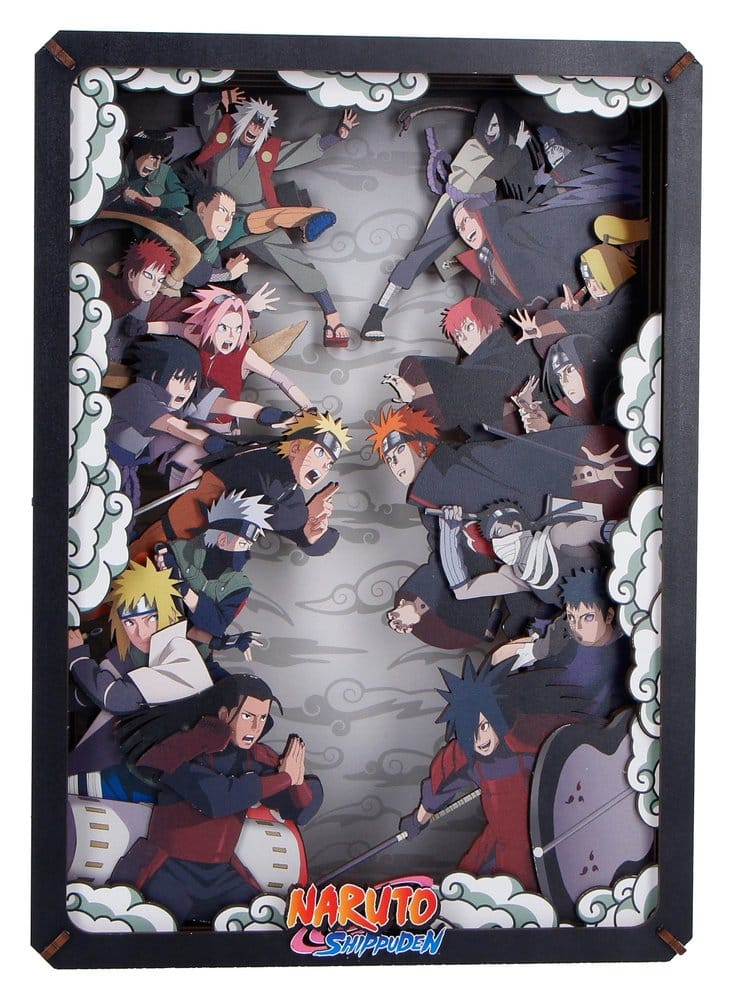 Naruto maquette Wooden Theatre Combat (Large) 26 cm