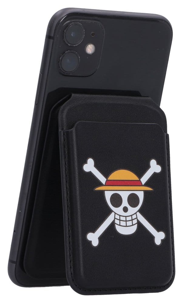 One Piece porte-cartes Luffy Jolly Roger Black 10 cm