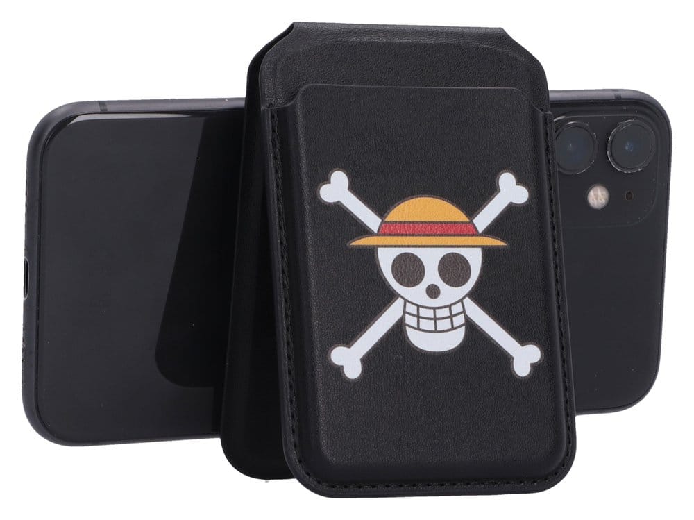 One Piece porte-cartes Luffy Jolly Roger Black 10 cm