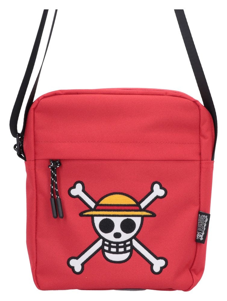 One Piece sac à bandoulière Luffy Jolly Roger (Red) 23 cm