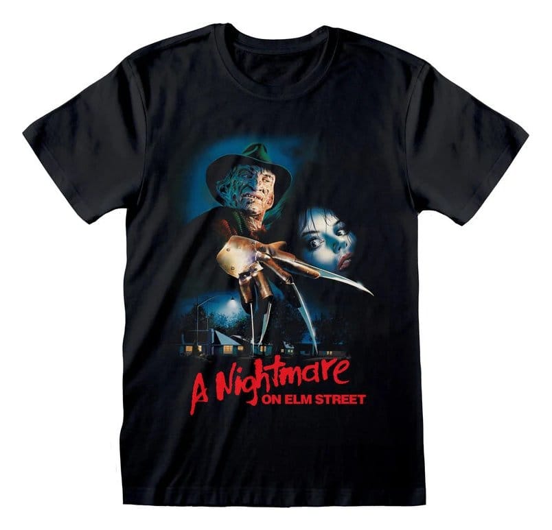 Nightmare on Elm Street T-Shirt Logo Poster Black (XXL)