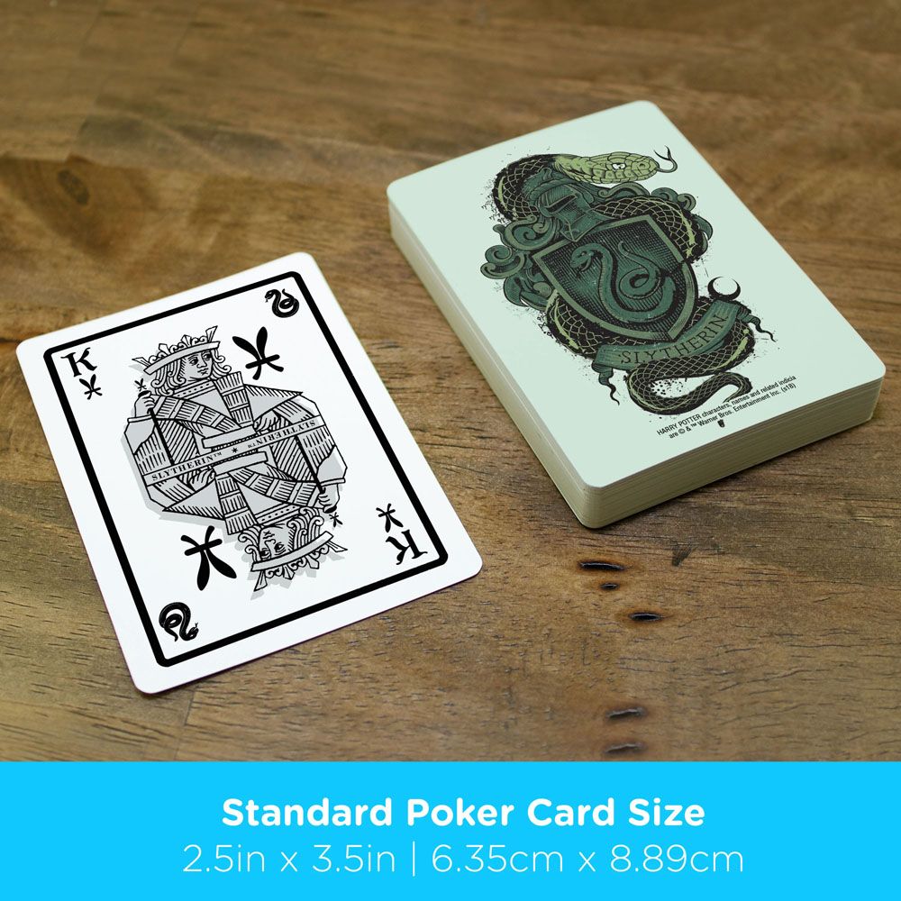 Harry Potter jeu de cartes à jouer Serpentard