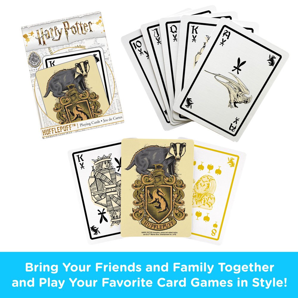 Harry Potter jeu de cartes à jouer Poufsouffle