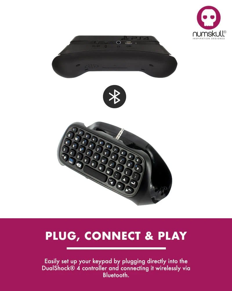 PlayStation 4 Mini Clavier / Chatpad sans fil Bluetooth