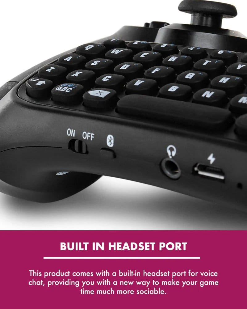 PlayStation 4 Mini Clavier / Chatpad sans fil Bluetooth