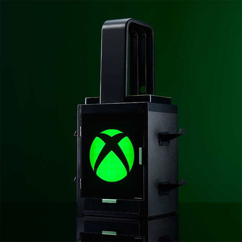 Numskull - Meuble de rangement lumineux inspiré du logo Xbox pour gamer