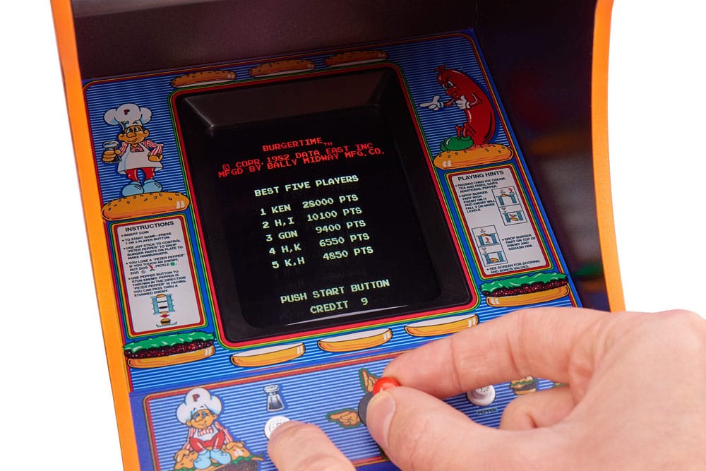 Burger Time mini borne d'arcade 44 cm
