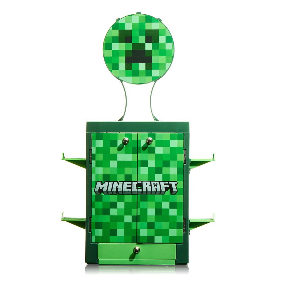 Numskull - Minecraft - Meuble de rangement de jeux inspiré du Creeper pour 4 manettes - 10 jeux - 1 casque