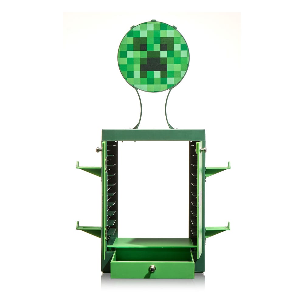 Numskull - Minecraft - Meuble de rangement de jeux inspiré du Creeper pour 4 manettes - 10 jeux - 1 casque