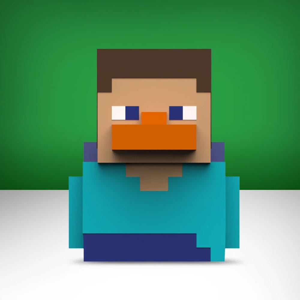 Numskull - TUBBZ Canard de bain - Minecraft - Steve (Première Édition) - 9cm
