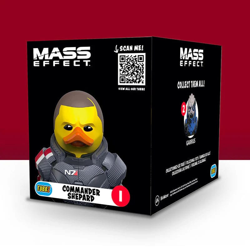 Numskull - Best of TUBBZ Boîte Canard de bain - Mass Effect - Commandant Shepard - 9cm