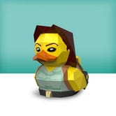 Numskull - Mini TUBBZ Canard de bain - Tomb Raider - Lara Croft (Édition baignoire) - 5cm