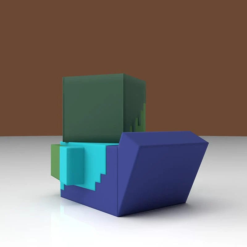 Numskull - TUBBZ Canard de bain - Minecraft - Zombie (Première Édition) - 9cm